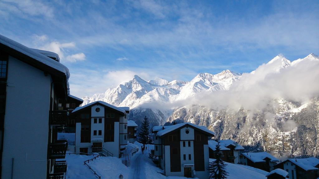 Appartement In 1700M Mit Traumblick Grächen Buitenkant foto