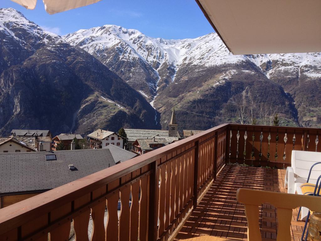 Appartement In 1700M Mit Traumblick Grächen Buitenkant foto