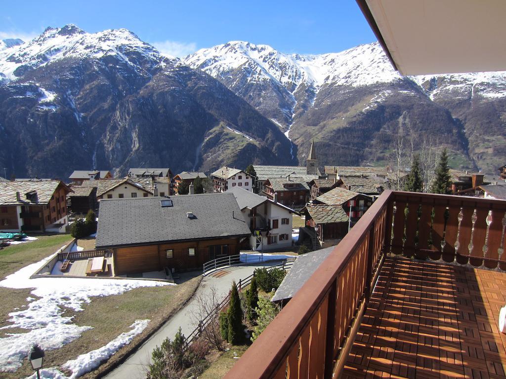 Appartement In 1700M Mit Traumblick Grächen Buitenkant foto