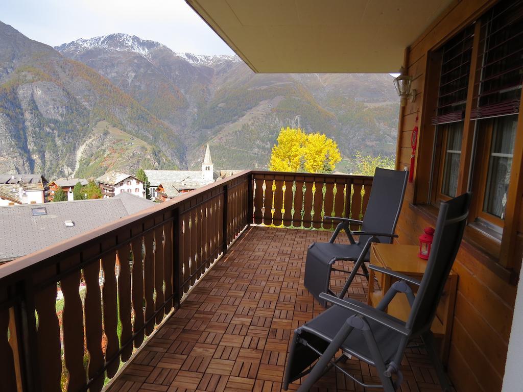 Appartement In 1700M Mit Traumblick Grächen Buitenkant foto